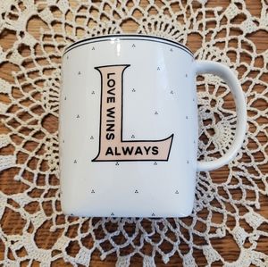 Anthropologie Dropcap Monogram Mug - "L"